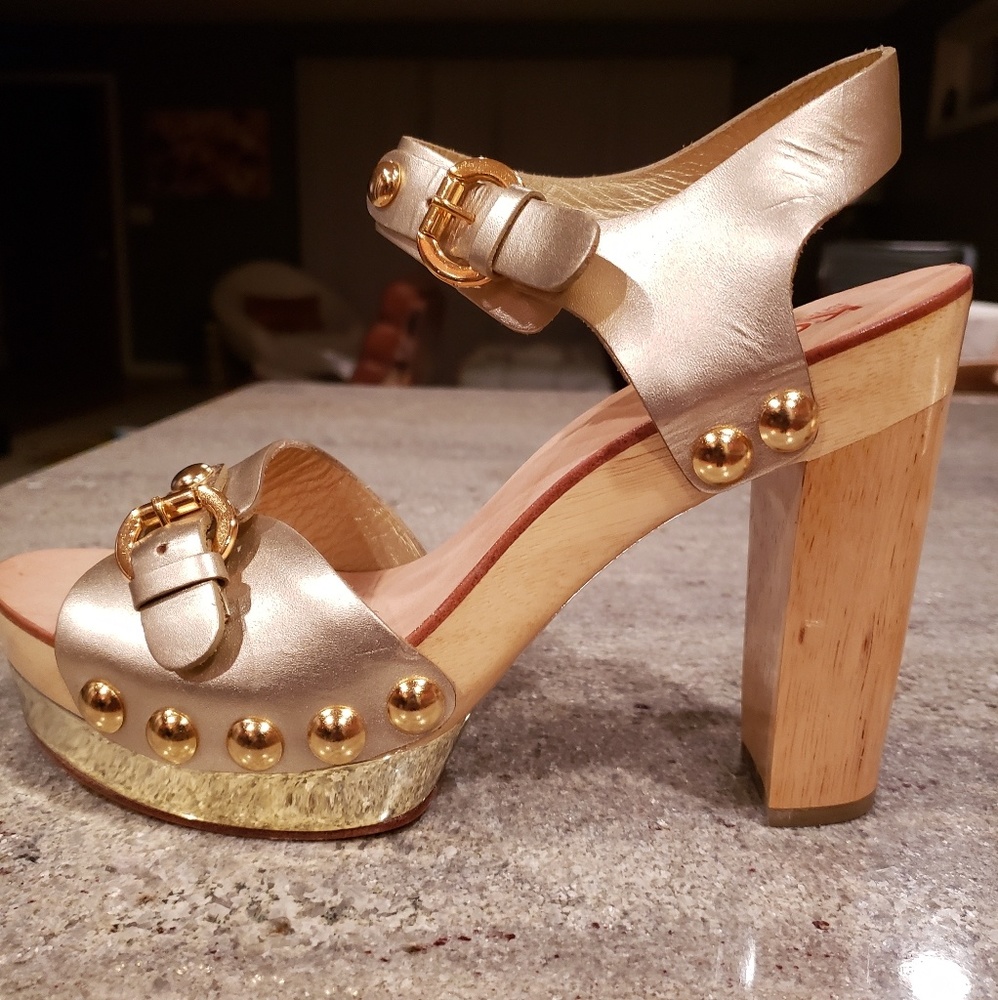 KORS MICHAEL KORS metallic sandals
